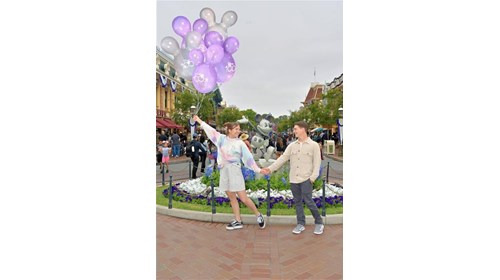 Celebrating our anniversary at Disneyland!