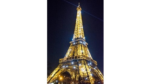 Paris Eiffel Tower at night