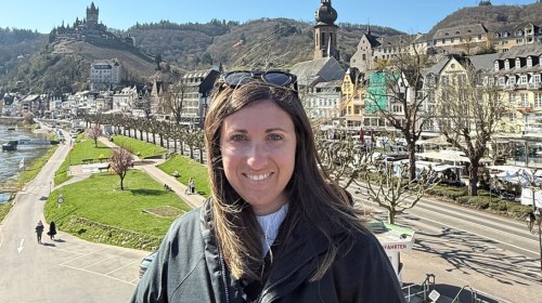 Siera Duiser on river cruise in Germany