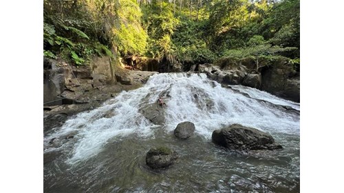 Goa Rang Reng Waterfall in Indonesia