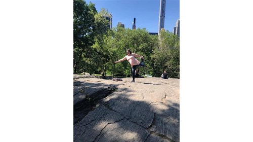 Yoga in Central Park, NYC, NY