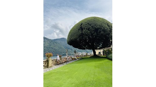 Beautiful Lake Como at the foothills of the Alps