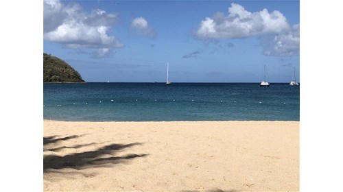 Last year on my trip to Saint Lucia!