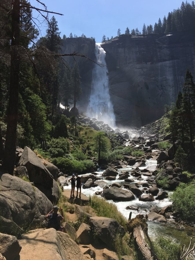 Awesome view of Nevada Falls