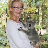Making friends with a koala!