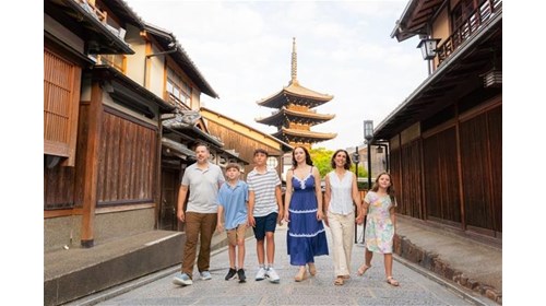 Kyoto, Japan, family photo shoot