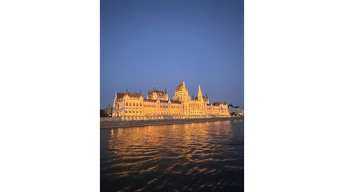 Parliament Building in Budapest - Danube River