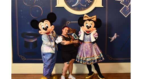 Jesper and I with Mickey and Minnie!