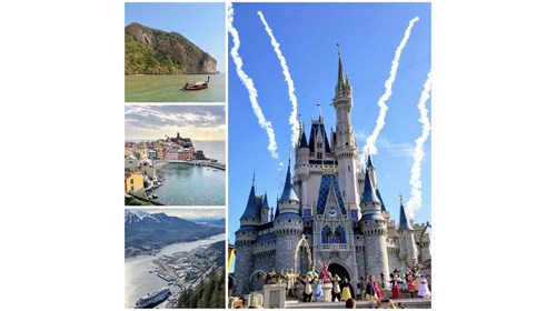 Thailand, Italy, Alaska, and Disney World