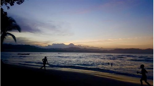 Sunset in Puerto Viejo, Costa Rica