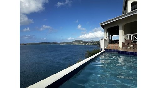 Magnificent Pool Side View in St. Thomas, VI 