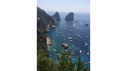 The view from Capri last summer