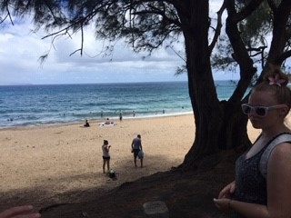 Hitting the beach on the north side of Maui.