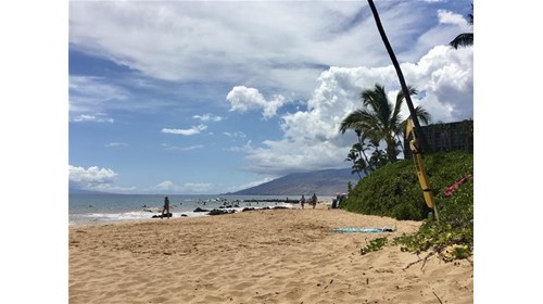 Sunny beaches in Hawaii.