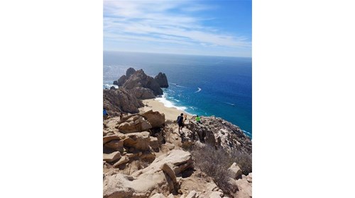 My view from atop of Mt Solmar in Cabo San Lucas. 