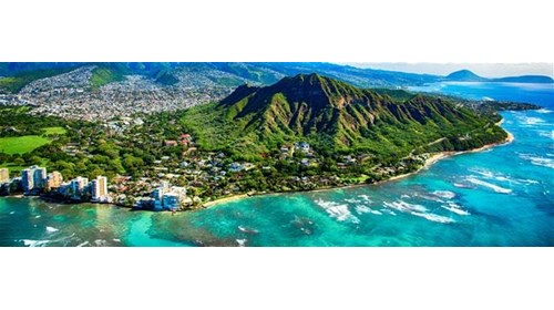 Picture of Daimond Head and Waikiki