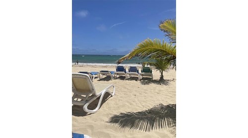 The beach at Riu Palace in Punta Cana