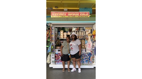Having fun Shopping for spices in Virgin Islands