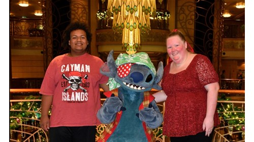 Onboard the Disney Fantasy with Stitch