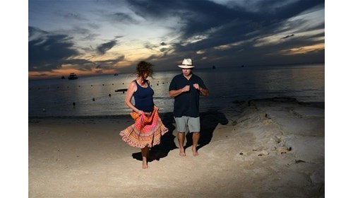 My husband and I enjoying our time in Jamaica!