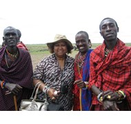 Me with Massai Warriors in Kenya