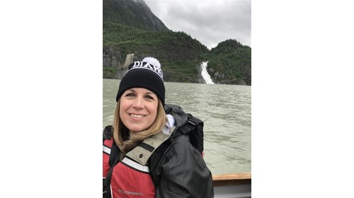 Mendenhall Glacier in Alaska by canoe