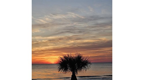 Nothing like tropical sunsets and ocean 'sounds' 