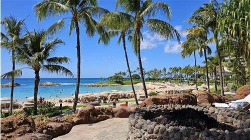 The beach at Aulani Resort and Spa. Fabulous!