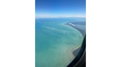 Flying into Cancun!