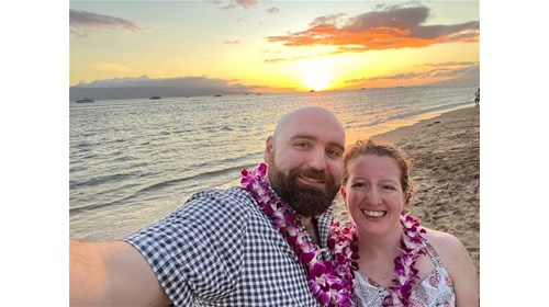 Luau sunset in Maui
