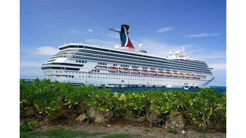 Carnival Victory anchored in Jamaica 