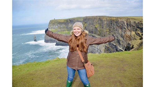 Standing on the Cliffs of Moher - Ireland