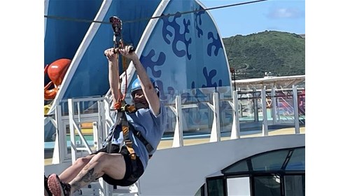 Zip Lining on Wonder of The Seas Royal Caribbean 