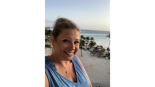 Enjoying the fabulous views in Aruba