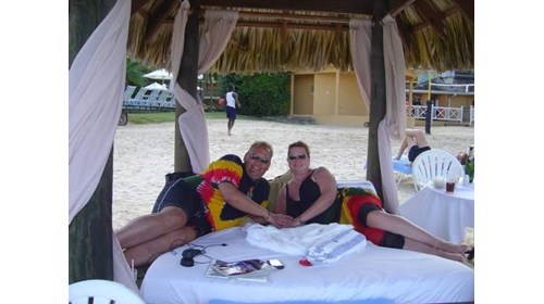 Relaxing at Sandals