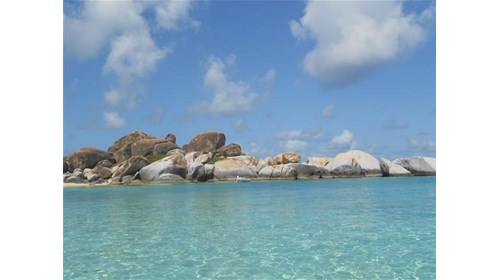 Turquoise waters in the British Virgin Islands