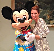 Dancing with my pal Mickey!