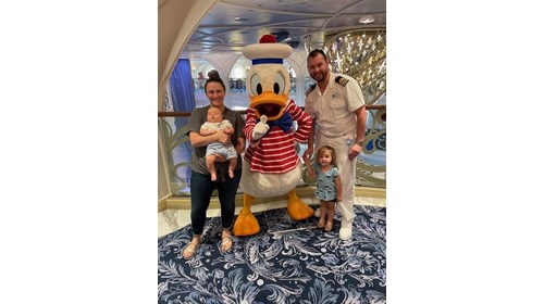 My family and me on the Disney Wish 