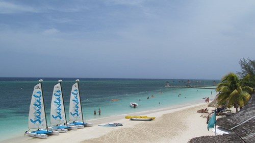 Beach at Sandals Resort Montego Bay, Jamaica