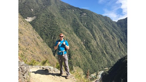 Hiking along the Inca Trail to Machu Picchu