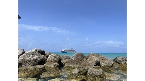 The beautiful site of a carnival ship!