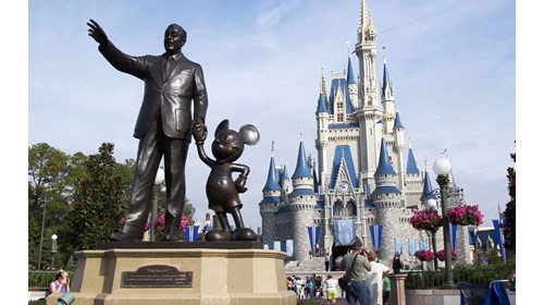 Walt Disney and Mickey Mouse at Magic Kingdom 