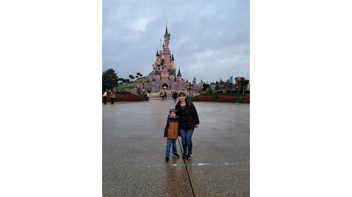 My son and I at Disneyland Paris