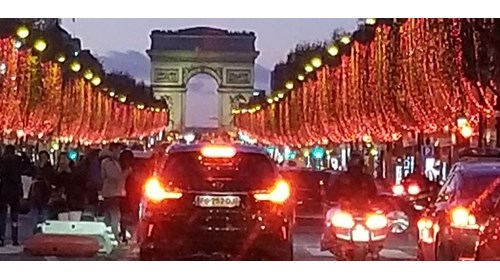 Champs Elysees and Arc de Triomphe Christmas Light