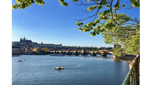 The Charles Bridge, Vitava River, Prague Castle