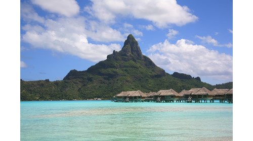 Over the Water Bungalows in French Polynesia