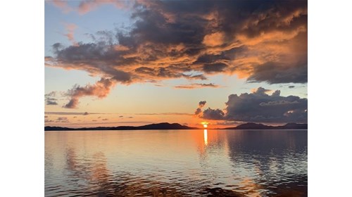 Beautiful beach sunset