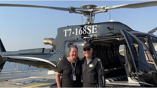 With Helicopter Pilot On Board Scenic Eclipse