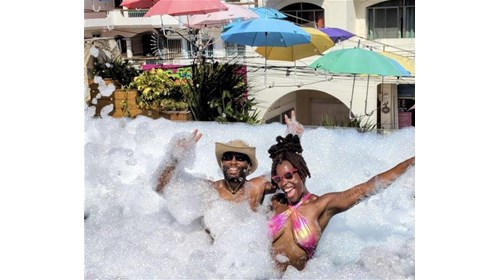 Foam Party in Playa del Carmen, Mexico