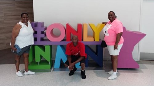 Mall of America ! Minnapolis, MN with husband & si